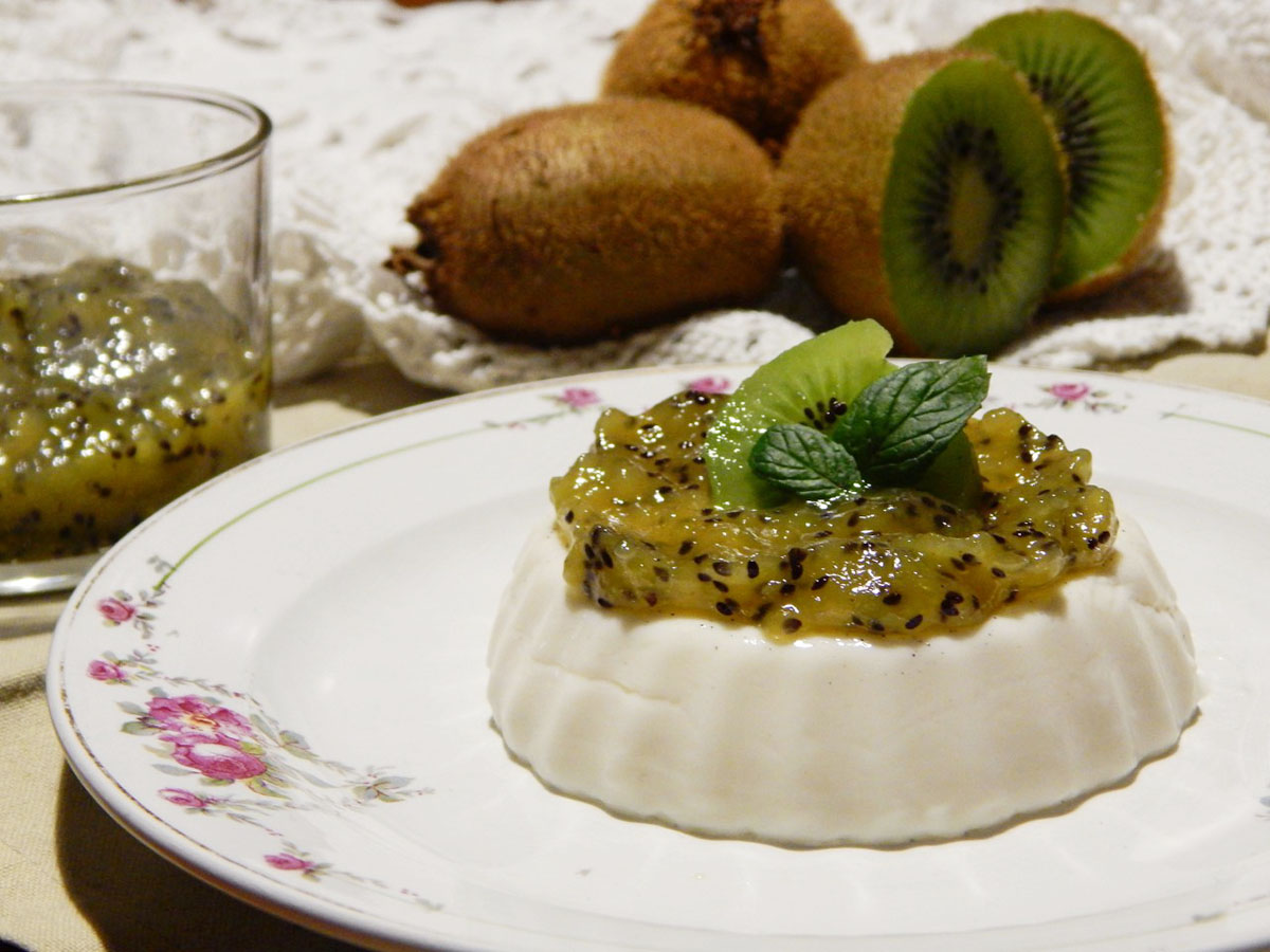 Panna cotta al kiwi